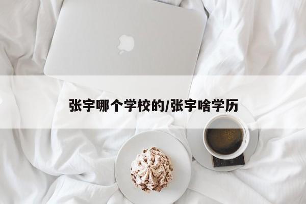 张宇哪个学校的/张宇啥学历